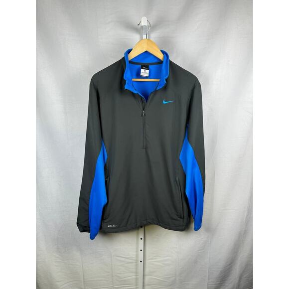 Nike Dri-Fit Long Sleeve Half Zip Pullover Golf Sweatshirt Men's Size La… - Picture 2 of 7